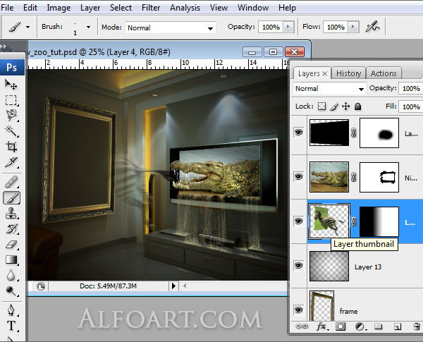 lcd plasma alive tv , midnight magic, zoo, zebra, crocodile, tv set, interior, mysterious room, horror room.